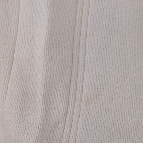 "Make Offer" John Ashford Cream Crewneck Sweater Fine Knit - Picture 4 of 4